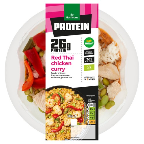 Morrisons Protein Red Thai Chicken Curry 380g