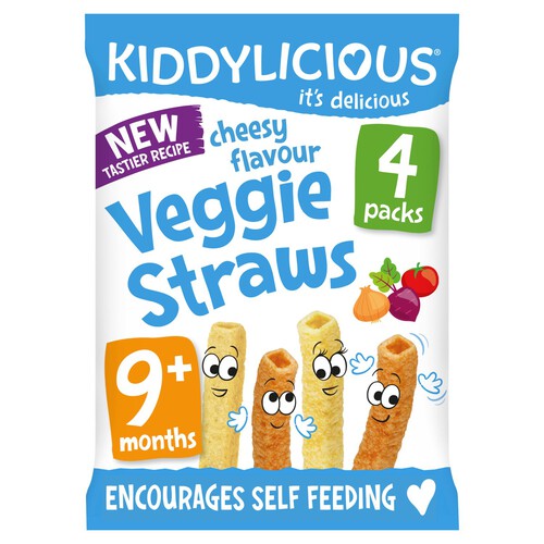 Kiddylicious Cheesy Flavoured Veggie Straws Baby Snacks