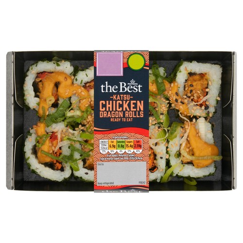 Morrisons The Best Sushi Katsu Chicken Dragon Rolls