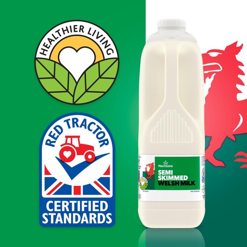 Morrisons Welsh Semi Skimmed Milk 6 Pint