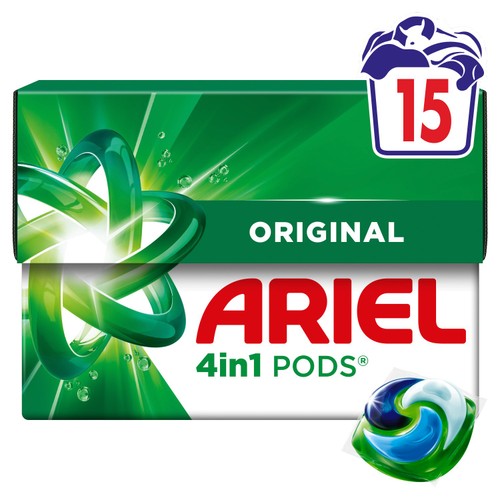 Ariel Original 4-In-1 Pods Washing Capsules 15 Washes