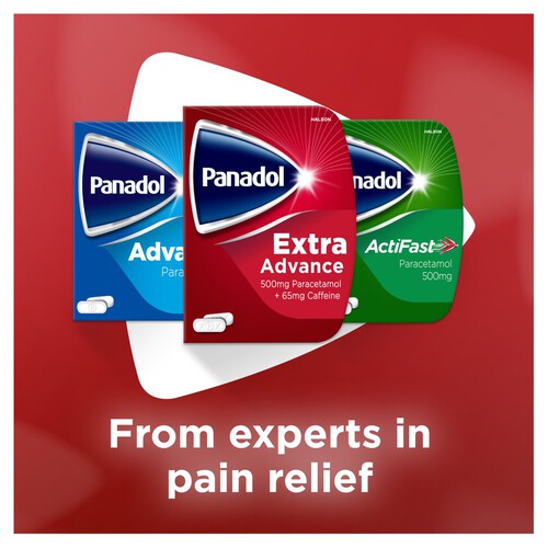 Panadol Extra Advance Painkillers Paracetamol & Caffeine Tablets