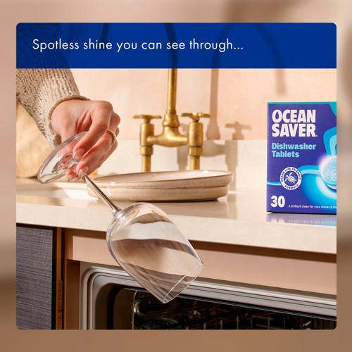 Oceansaver Plastic Free 30 Eco Dishwasher Tablets 420G