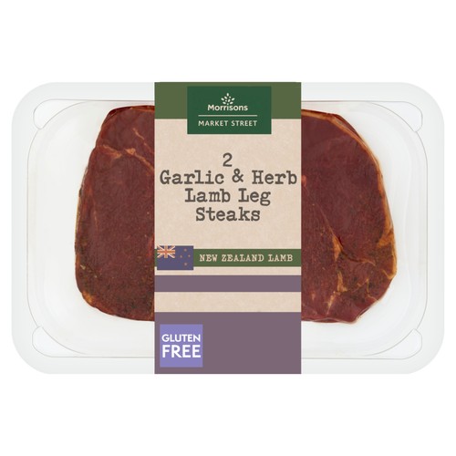 Morrisons Garlic & Herb Lamb Leg Steaks 315g