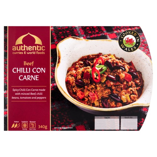 Authentic Curries World Foods Chilli Con Carne