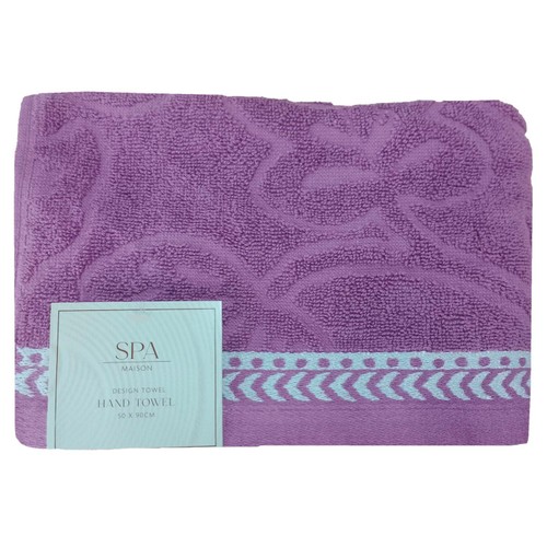 Spa Maison Plum Floral Hand Towel