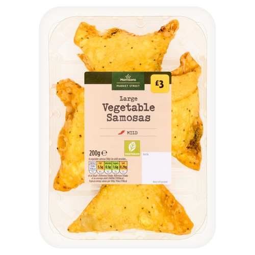 Morrisons Deli Express Large Vegetable Samosas 