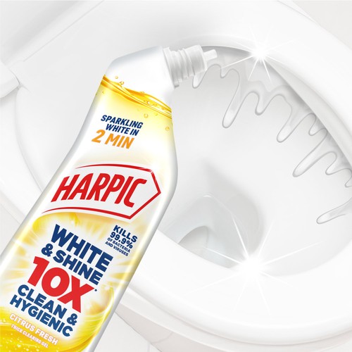 Harpic Bleach White & Shine Toilet Cleaner Citrus