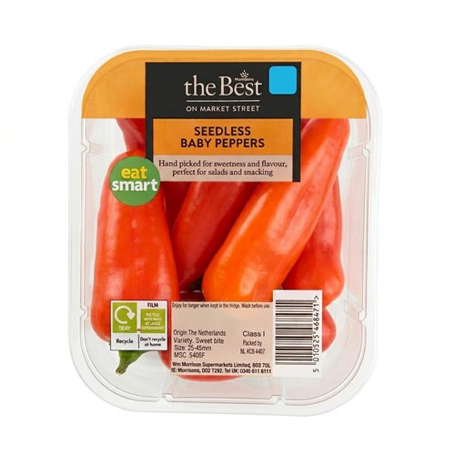Morrisons The Best Seedless Snack Baby Peppers 175g