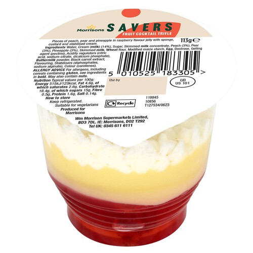 Morrisons Savers Fruit Cocktail Trifle