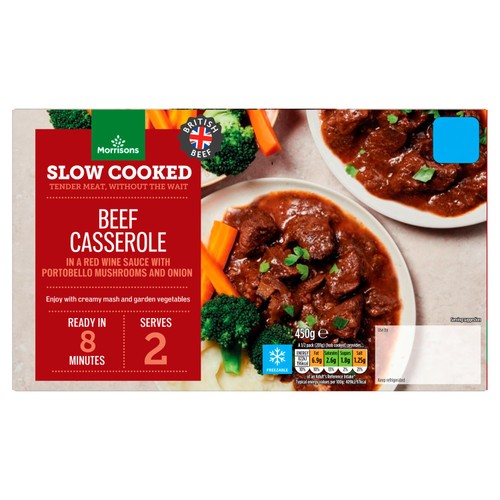 Morrisons Slow Cooked Beef And Red Wine Casserole 450g