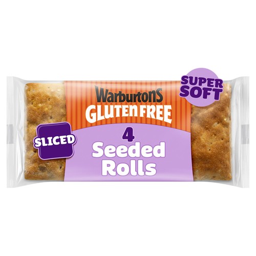 Warburtons Gluten Free Soft Sliced Seeded Rolls