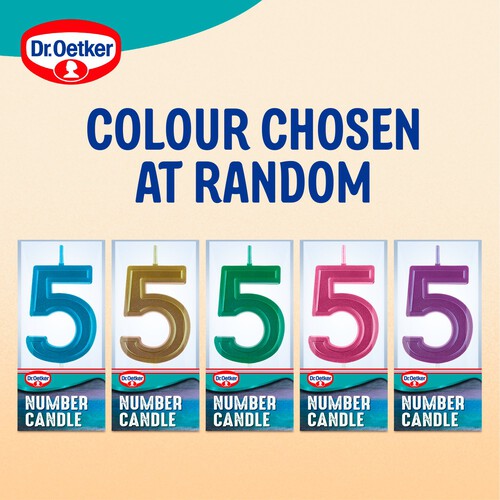 Dr. Oetker Number 5 Candle