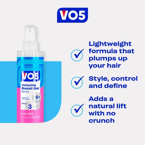 VO5 Volume Boost Gel Spray 200ml