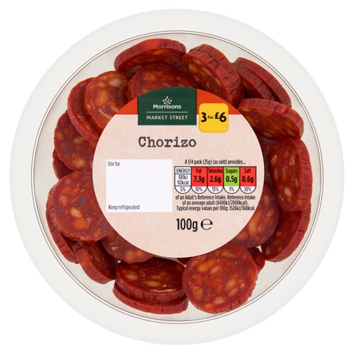 Morrisons Deli Chorizo   100g