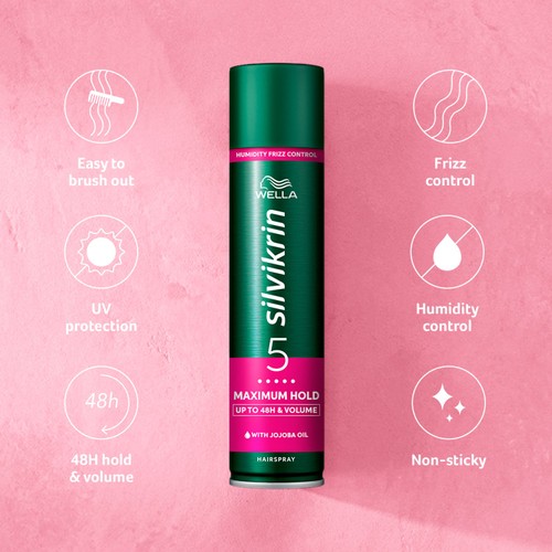 Wella Silvikrin Maximum Hold Hairspray 400ML