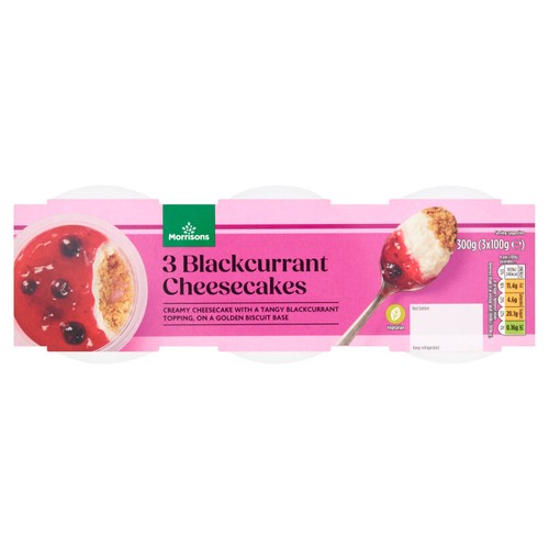 Morrisons blackcurrant cheesecakes