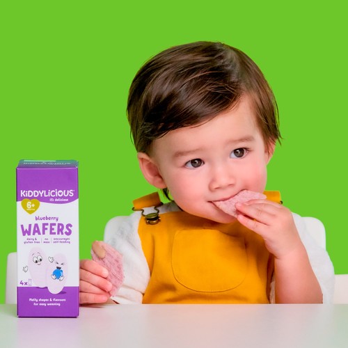Kiddylicious Blueberry Mini Wafers Baby Snacks