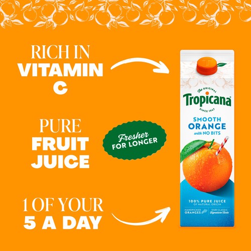 Tropicana Long Life Pure Smooth Orange Fruit Juice