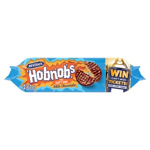 McVitie's Hobnobs Milk Choc Jumbo Pack Biscuits 431g