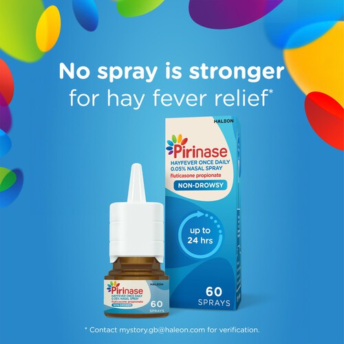 Pirinase Hayfever & Allergy Once Daily Decongestant Nasal Spray