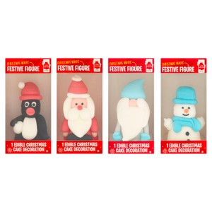 Cake Decor Festive Figure 1 Edible Christmas Cake Decoration