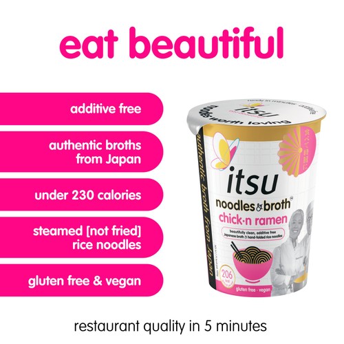 Itsu Chick-n Ramen Instant Noodles & Broth Pot 64g
