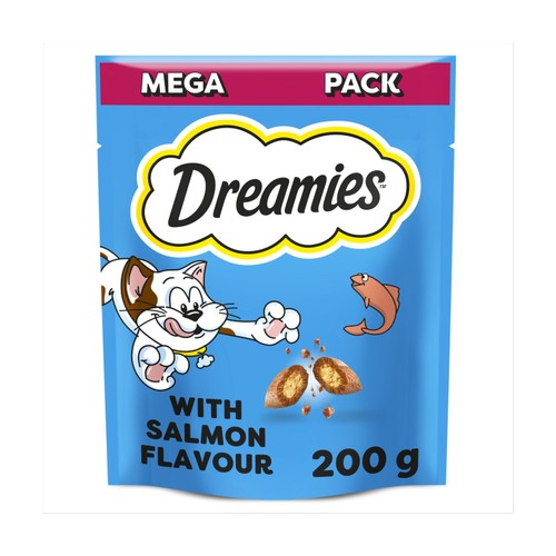 Dreamies Cat Treat Biscuits with Salmon Flavour Mega Pack