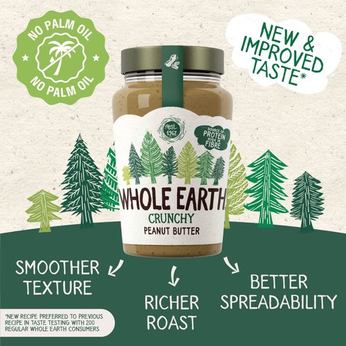 Whole Earth Crunchy Peanut Butter   454g