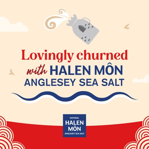 Castle Dairies Welsh Butter With Halen Mon Sea Salt Crystals