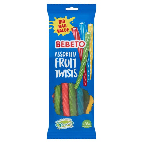 Bebeto Assorted Fruit Twists 