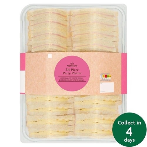 Party Sandwich Platter (24 Pieces) - Eat On Same Day FTO
