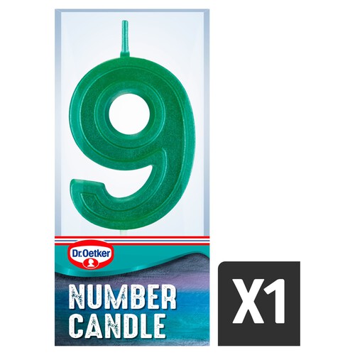 Dr. Oetker Number 9 Candle