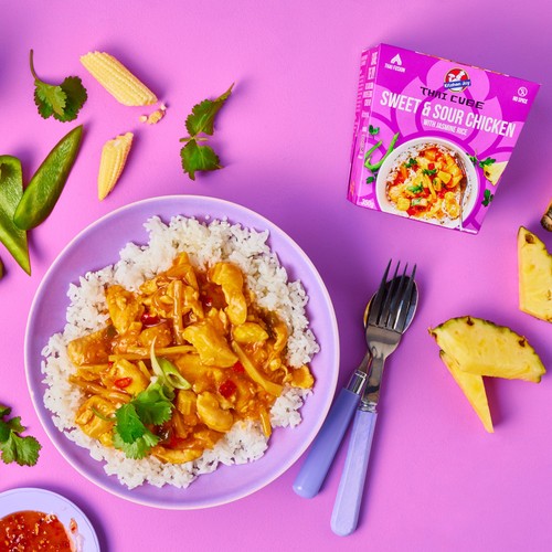 Kitchen Joy Sweet & Sour Chicken With Jasmine Rice 350g