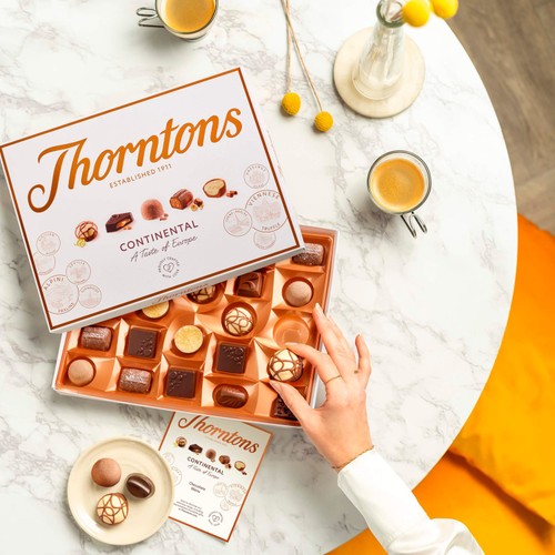 Thorntons Continental Milk, Dark, White Chocolate Gift Box