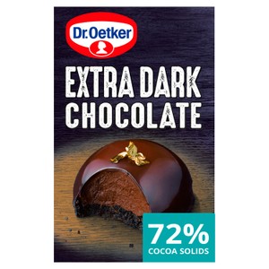 Dr. Oetker Extra Dark Chocolate 72% 100g