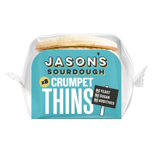 Jason's Sourdough Crumpet Thins 8 Pack