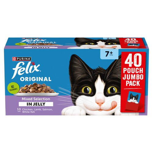 Felix Original Senior 7+ Mixed Selection In Jelly Wet Cat Food 