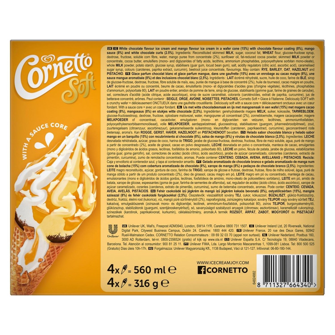 Cornetto Ice Cream Cone 140 ML | PS In Foodservice