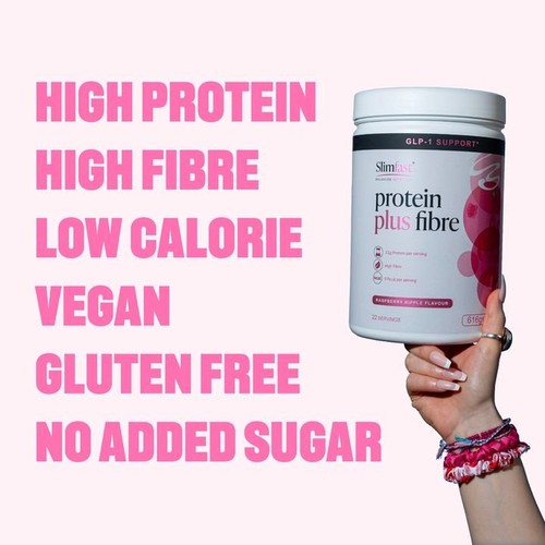 Slimfast Protein Shake Fibre Raspberry Ripple 420G