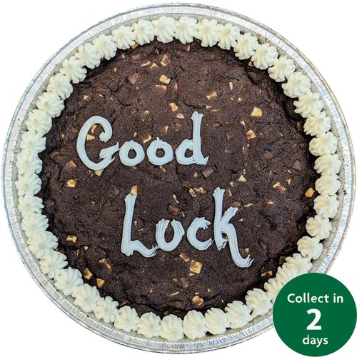 Giant 10" Chocolate Cookie Good Luck (Serves 10)   FTO