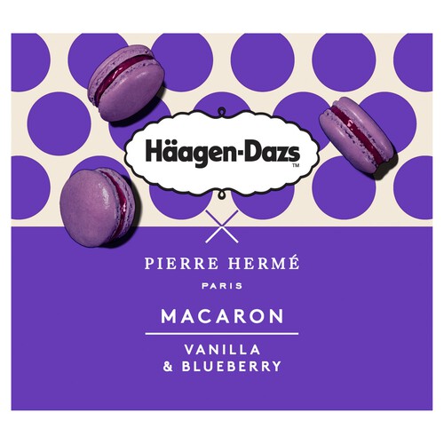 Haagen Dazs Macaron Vanilla & Blueberry