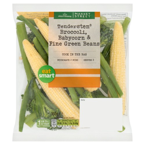 Morrisons Tenderstem Broccoli, Babycorn & Fine Green Beans 160g