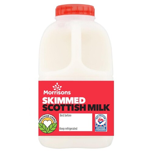 Morrisons Scottish Milk Skimmed 1 Pint