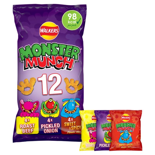Walkers Monster Munch Variety Multipack Snacks 