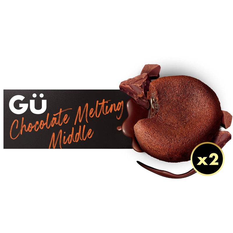 Gu Hot Chocolate Melt In The Middle Puddings 2x90g - Morrisons Online ...
