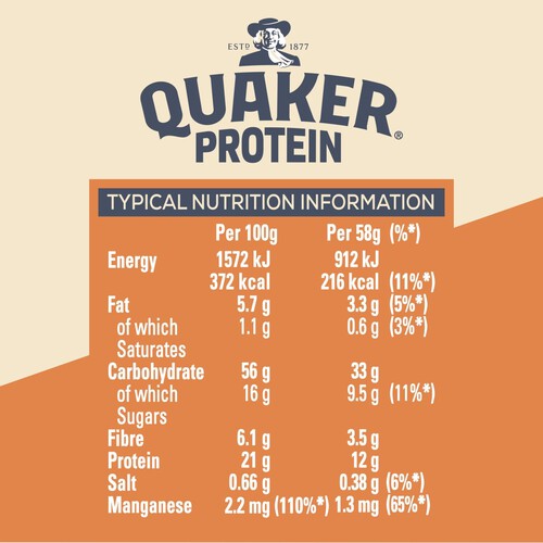 Quaker Oats High Protein Peanut Butter Porridge Pot 