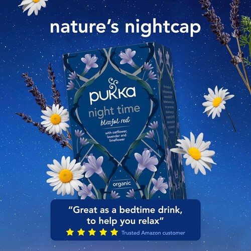 Pukka Night Time Organic Fair Herbal Tea with Valerian 20 Sachets