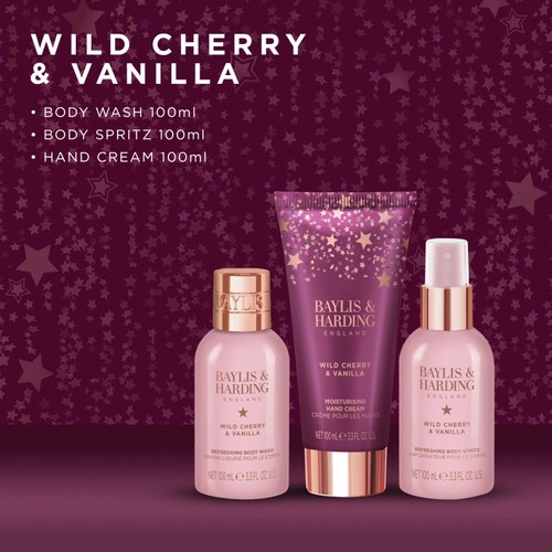 Baylis & Harding Wild Cherry & Vanilla Luxury Vanity Gift Set