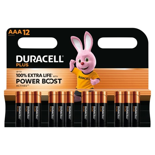 Duracell Plus AAA Alkaline Batteries LR03